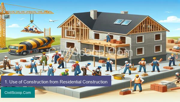 1. Use of Construction from Residential Construction