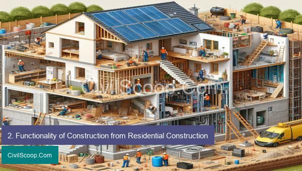 2. Functionality of Construction from Residential Construction