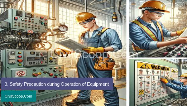 3. Safety Precaution during Operation of Equipment