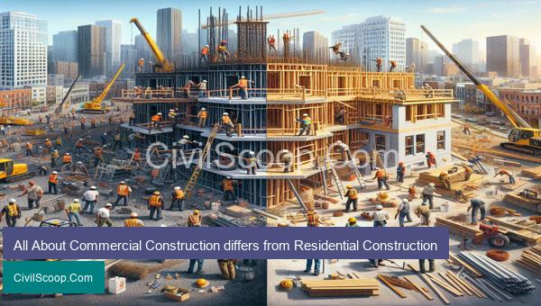All About Commercial Construction differs from Residential Construction