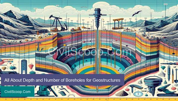 All About Depth and Number of Boreholes for Geostructures