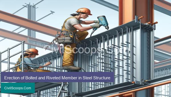Erection of Bolted and Riveted Member in Steel Structure