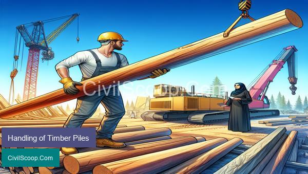 Handling of Timber Piles