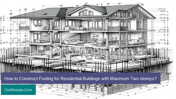 How to Construct Footing for Residential Buildings with Maximum Two storeys?