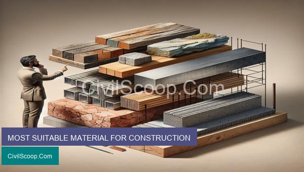 MOST SUITABLE MATERIAL FOR CONSTRUCTION