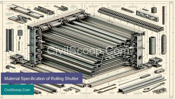 Material Specification of Rolling Shutter