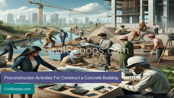 Preconstruction Activities For Construct a Concrete Building