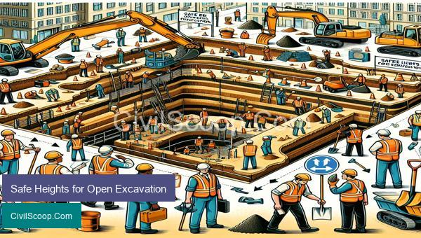 Safe Heights for Open Excavation