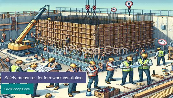 Safety measures for formwork installation