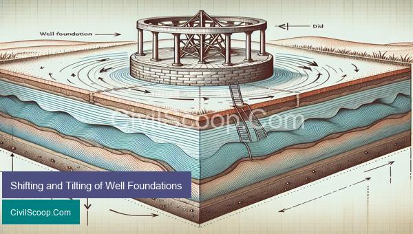 Shifting and Tilting of Well Foundations