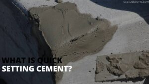 What Is Quick Setting Cement